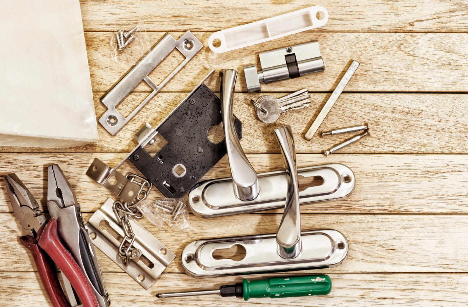 Mortise lock components