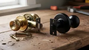 door knob rekey versus upgrade comparison