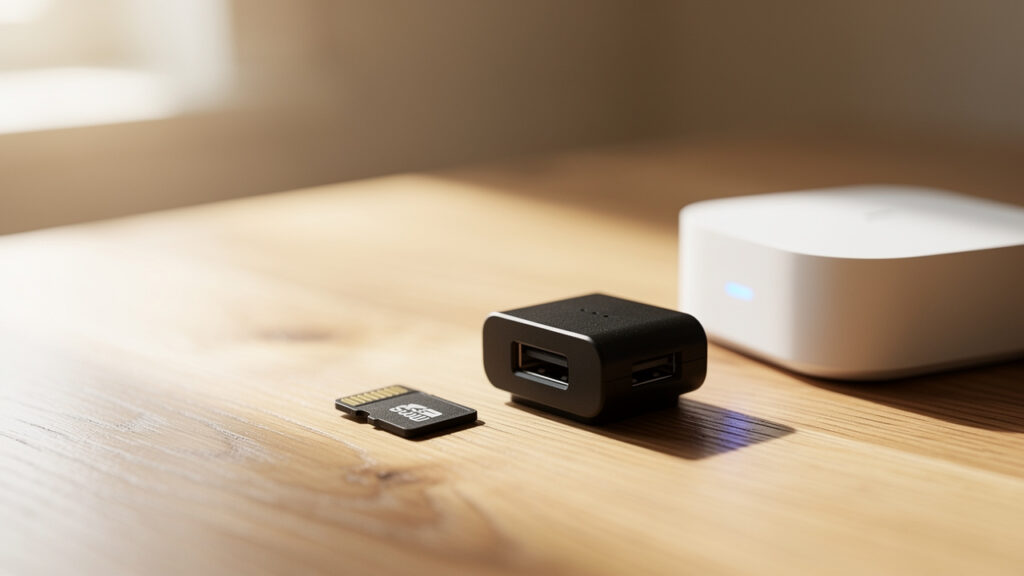 local storage microsd hub home security