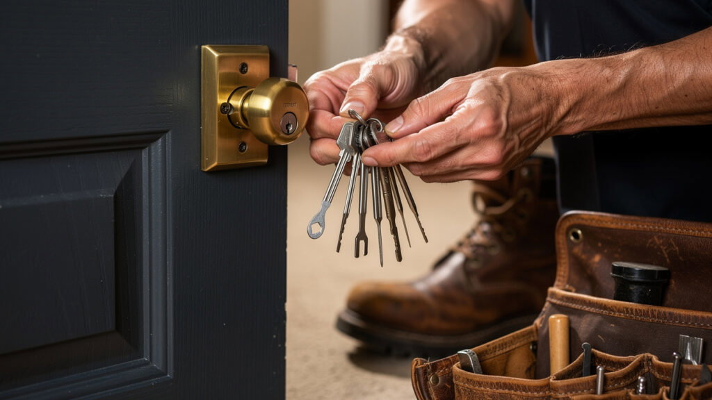 locksmith tools high security deadbolt installation