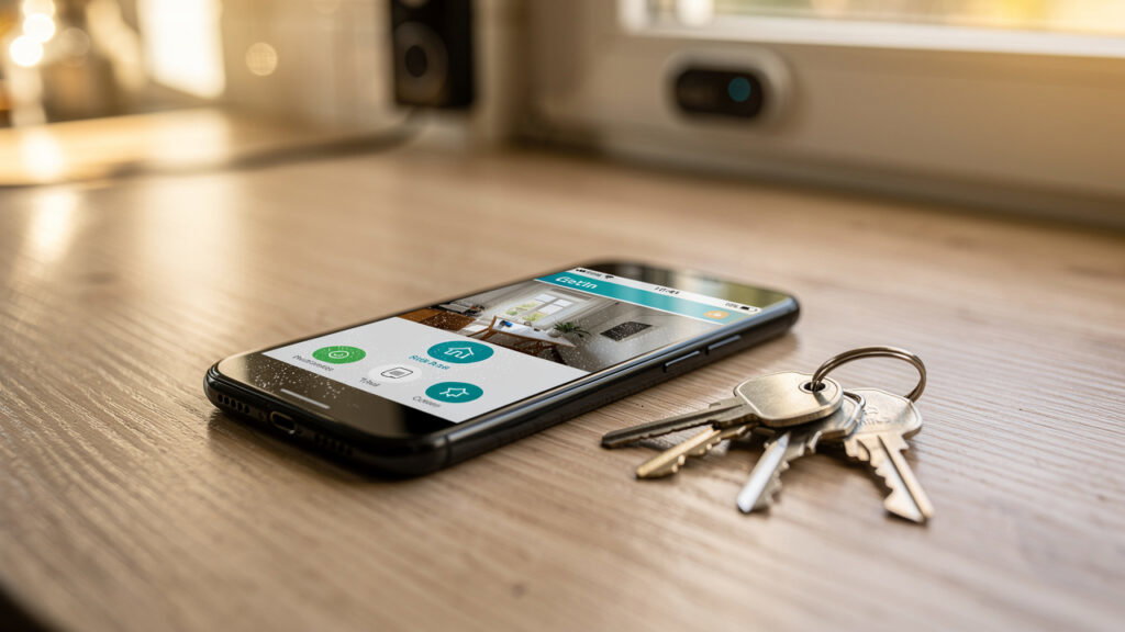 smartphone ring app smart lock control